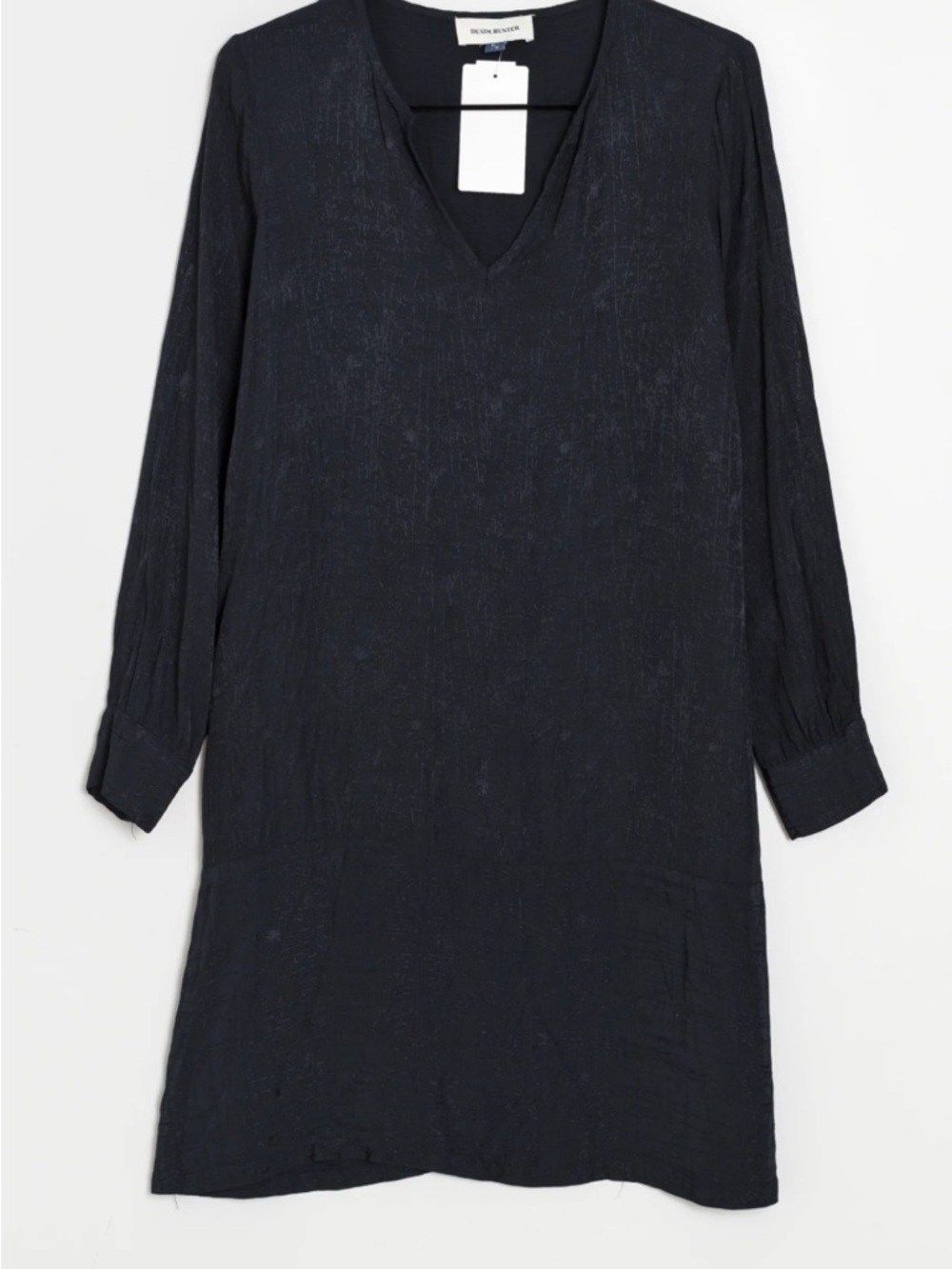 V-Neck Long Sleeve Navy Dress